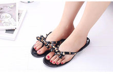 Load image into Gallery viewer, Women Summer Flip Flops Slippers Slide Sandals Beach Slides Soft Sole Sandals Women Flat Thong Strap Modern Flip Flops Slip On Cute Beach Casual Cute Summer Sandals
