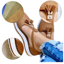 Load image into Gallery viewer, Women Summer Sandals Fashion Buckle Strap Solid Cover Heel Flat Platform Heel Casual Summer Strappy Cut Out Closed Toe Sandals Comfy Chunky Slippers For Indoor Outdoor
