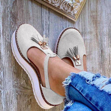 Load image into Gallery viewer, Women Summer Sandals Fashion Buckle Strap Solid Cover Heel Flat Platform Heel Casual Summer Strappy Cut Out Closed Toe Sandals Comfy Chunky Slippers For Indoor Outdoor
