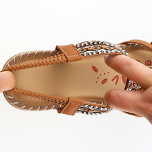 Load image into Gallery viewer, Women Summer Vintage Shoes Sandals Butterfly-knot Rhinestone Slides Elastic Band Sandal Comfort Flats Sandals With Elastic Ankle Strap Casual Rhinestone Shoes Beach Slip On Sandals
