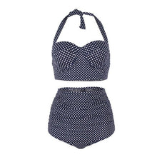 Load image into Gallery viewer, Women Swimsuits Vintage Push Up Polka Dot Plus Size Bathing Suits High Waist Bikini Underwire High Waist Swimsuit Bathing Suits Bikini Women Swimsuits Vintage Push Up Bathing Suits
