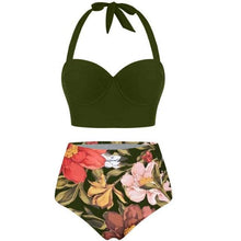Load image into Gallery viewer, Women Swimsuits Vintage Push Up Polka Dot Plus Size Bathing Suits High Waist Bikini Underwire High Waist Swimsuit Bathing Suits Bikini Women Swimsuits Vintage Push Up Bathing Suits
