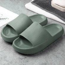 Load image into Gallery viewer, Women Thick Platform Slippers Summer Fashion EVA Soft Sole Beach Slide Sandals Open Toe Soft Home Shoes Non-Slip Soft Shower Spa Bath Pool Gym House Sandals For Indoor And Outdoor
