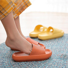 Load image into Gallery viewer, Women Thick Platform Slippers Summer Fashion EVA Soft Sole Beach Slide Sandals Open Toe Soft Home Shoes Non-Slip Soft Shower Spa Bath Pool Gym House Sandals For Indoor And Outdoor
