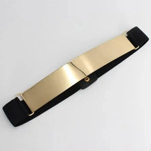 Load image into Gallery viewer, Women Vintage Stretch Belt Unique Black Elastic Design Stretchy Luxury Waistband Stylish Women Waist Belts
