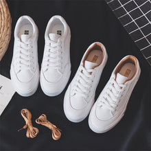 Load image into Gallery viewer, Women White Business Sneakers Fashion Woman's Spring Trend Casual Sport Shoes New Comfort White Platform Ultra Lightweight Walking Non Slip Sneakers
