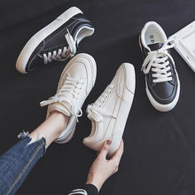 Load image into Gallery viewer, Women White Business Sneakers Fashion Woman's Spring Trend Casual Sport Shoes New Comfort White Platform Ultra Lightweight Walking Non Slip Sneakers
