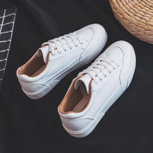 Load image into Gallery viewer, Women White Business Sneakers Fashion Woman's Spring Trend Casual Sport Shoes New Comfort White Platform Ultra Lightweight Walking Non Slip Sneakers
