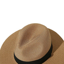 Load image into Gallery viewer, Women Wide Brim Straw Panama Roll up Hat
