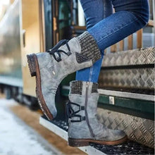 Load image into Gallery viewer, Women Winter Boots Strong Hoof Heels Fashion Comfort Warm Design
