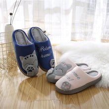 Load image into Gallery viewer, Women Winter Home Slippers Cat Shoes Soft Winter Warm House Slippers Indoor Bedroom Couples Slippers Super Soft Lightweight Bedroom Shoes Waterproof Rubber Sole Indoor Outdoor For Women
