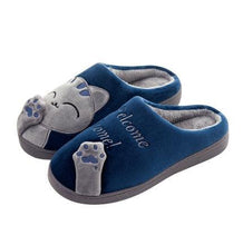 Load image into Gallery viewer, Women Winter Home Slippers Cat Shoes Soft Winter Warm House Slippers Indoor Bedroom Couples Slippers Super Soft Lightweight Bedroom Shoes Waterproof Rubber Sole Indoor Outdoor For Women
