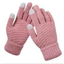 Load image into Gallery viewer, Women Winter Touch Screen Gloves Thicken Warm Knitted Stretch Gloves For Winter Wool Full Finger Outdoor Skiing Gloves Unisex Winter Gloves Women Touch Screen Gloves Knitted Gloves for Girls Stylish Winter Gloves

