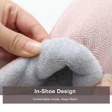 Load image into Gallery viewer, Women Winter Warm Fur Slippers Mens House Shoes Comfort Flat Heel Home Indoor Bedroom Warm Soft Cozy Fleece Lining House Slippers Memory Foam Slippers Winter Bedroom Shoes
