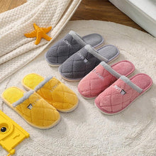 Load image into Gallery viewer, Women Winter Warm Fur Slippers Mens House Shoes Comfort Flat Heel Home Indoor Bedroom Warm Soft Cozy Fleece Lining House Slippers Memory Foam Slippers Winter Bedroom Shoes
