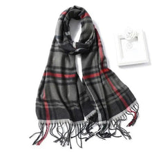 Load image into Gallery viewer, Women Winter Warm Scarf Shawl Fashion Plain  Soft Long Scarves For Women Casual Wear Travel Friendly Scarfs  Warm Winter Scarf Double Sided Thick Shawl Women Students Scarf
