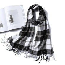 Load image into Gallery viewer, Women Winter Warm Scarf Shawl Fashion Plain  Soft Long Scarves For Women Casual Wear Travel Friendly Scarfs  Warm Winter Scarf Double Sided Thick Shawl Women Students Scarf
