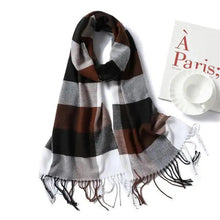 Load image into Gallery viewer, Women Winter Warm Scarf Shawl Fashion Plain  Soft Long Scarves For Women Casual Wear Travel Friendly Scarfs  Warm Winter Scarf Double Sided Thick Shawl Women Students Scarf
