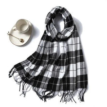 Load image into Gallery viewer, Women Winter Warm Scarf Shawl Fashion Plain  Soft Long Scarves For Women Casual Wear Travel Friendly Scarfs  Warm Winter Scarf Double Sided Thick Shawl Women Students Scarf
