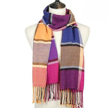 Load image into Gallery viewer, Women Winter Warm Scarf Shawl Fashion Plain  Soft Long Scarves For Women Casual Wear Travel Friendly Scarfs  Warm Winter Scarf Double Sided Thick Shawl Women Students Scarf

