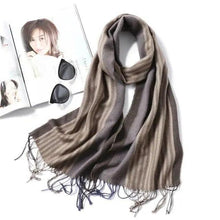 Load image into Gallery viewer, Women Winter Warm Scarf Shawl Fashion Plain  Soft Long Scarves For Women Casual Wear Travel Friendly Scarfs  Warm Winter Scarf Double Sided Thick Shawl Women Students Scarf
