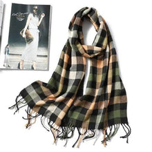 Load image into Gallery viewer, Women Winter Warm Scarf Shawl Fashion Plain  Soft Long Scarves For Women Casual Wear Travel Friendly Scarfs  Warm Winter Scarf Double Sided Thick Shawl Women Students Scarf
