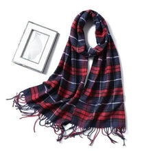 Load image into Gallery viewer, Women Winter Warm Scarf Shawl Fashion Plain  Soft Long Scarves For Women Casual Wear Travel Friendly Scarfs  Warm Winter Scarf Double Sided Thick Shawl Women Students Scarf
