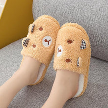 Load image into Gallery viewer, Women Winter Warm Slippers Indoor Bedroom House Flat Floor Plush Shoes Non Slip Fluffy Slippers Cute Cat Fur Slippers Slip on Memory Foam House Outdoor Indoor Warm Fuzzy Plush Fleece Lining Bedroom Comfy Home Living Room Shoes
