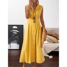 Load image into Gallery viewer, Women's A-Line Shirt Collar Casual Dress
