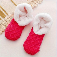 Load image into Gallery viewer, Women's Autumn Winter Plush Lined Indoor Low Cut Socks
