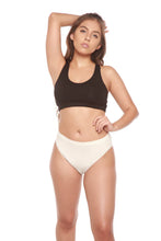 Load image into Gallery viewer, Women's Bamboo/Cotton High Leg Brief Style Underwear Natural Color - 3-pack
