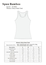 Load image into Gallery viewer, Clearance Women's Bamboo/Cotton Racer Back Tank Top
