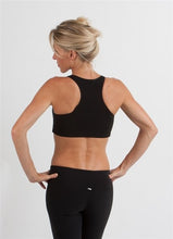 Load image into Gallery viewer, New Women's Bamboo Padded Sports Bra in Black
