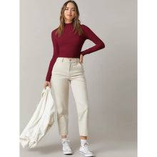 Load image into Gallery viewer, Women's Basic Mock Neck Long Sleeve Top
