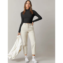 Load image into Gallery viewer, Women's Basic Mock Neck Long Sleeve Top
