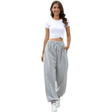 Load image into Gallery viewer, Womens Belted Sweatpants with Pockets
