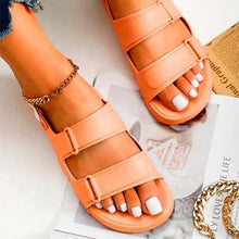 Load image into Gallery viewer, Womens Black Buckle Sandals Soft  Casual Thick Comfort Fashion Stylish Design Women Sandals
