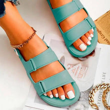 Load image into Gallery viewer, Womens Black Buckle Sandals Soft  Casual Thick Comfort Fashion Stylish Design Women Sandals
