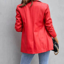 Load image into Gallery viewer, Women's Blazer Warm Breathable Outdoor Office Street Pocket Single Breasted Turndown
