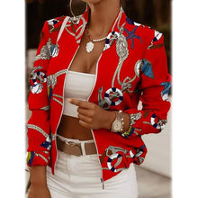 Load image into Gallery viewer, Women's Bomber Jacket Casual
