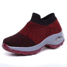 Load image into Gallery viewer, Womens Breathable Sneakers New Mesh Women Shoes Slip-On Air Cushion Casual Walking Shoes Lightweight Breathable Mesh Athletic Running Shoes Fashion Slip-on Sock Sneakers
