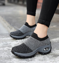 Load image into Gallery viewer, Womens Breathable Sneakers New Mesh Women Shoes Slip-On Air Cushion Casual Walking Shoes Lightweight Breathable Mesh Athletic Running Shoes Fashion Slip-on Sock Sneakers
