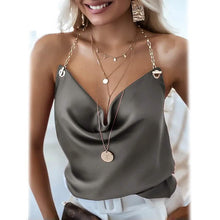 Load image into Gallery viewer, Women's Camisole Solid Colored Backless V Neck Basic Top
