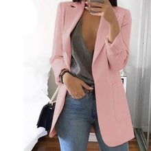 Load image into Gallery viewer, Womens Cardigan Jackets Open Front Solid Color Casual Oversized Long Blazer
