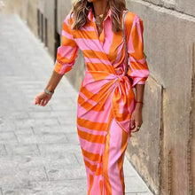 Load image into Gallery viewer, Women's Casual Boho Long Shirt Dress
