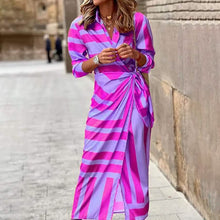 Load image into Gallery viewer, Women's Casual Boho Long Shirt Dress
