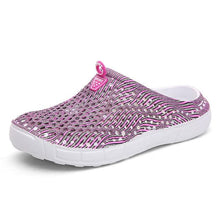 Load image into Gallery viewer, Womens Casual Clogs Breathable Beach Sandals Slippers Summer Slip On Women Flip Flops Home Shoes Breathable Water Shoes Beach Sandals Lightweight Slip-On Clogs
