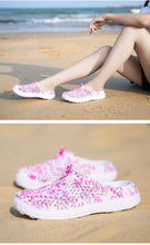 Load image into Gallery viewer, Womens Casual Clogs Breathable Beach Sandals Valentine Slippers Summer Slip On Women Flip Flops Shoes Sandals Quick Drying Slippers Walking Lightweight Rain Beach Summer Pool Water Shoes
