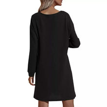 Load image into Gallery viewer, Women's Casual Dresses V-Neck Buttoned Hip Knitted Dresses
