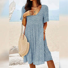 Load image into Gallery viewer, Women's Casual Floral Dress
